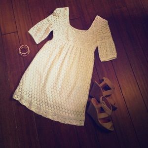 White. Lace. Sundress!
